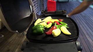 Grilled Capsicum Peppers on Weber Qmp4 [upl. by Forester]