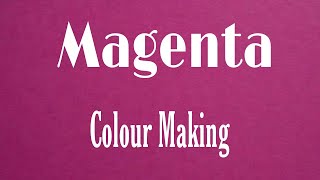 How To Make Magenta Colour  Acrylic Colour Mixing  Colour Making  Acrylic Mixing Colour [upl. by Pfosi]