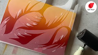 Gelli Plate amp Stencils Printmaking Tutorial Step by Step for Beginners [upl. by Lattonia188]