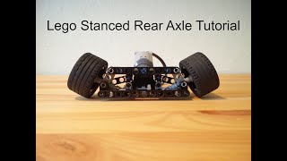 Lego Technic Drivable Stanced Rear Axle Tutorial [upl. by Merla]