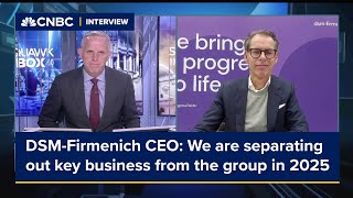 DSMFirmenich CEO We are separating out key business from the group in 2025 [upl. by Nibram]