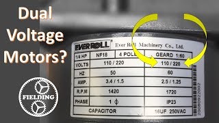 Dual Voltage Motors How They Work And Wiring Them Without The Wire Labels 059 [upl. by Arimat530]