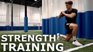 Full Body Strength Workout amp Technical Training Session  A Day In The Life of a Footballer [upl. by Dustman165]