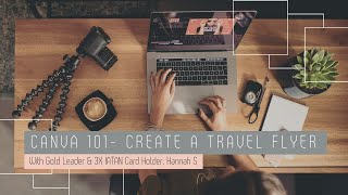 Canva 101  Create a Travel Ad Flyer [upl. by Euqinahs]