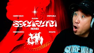 Coreano Loco reacciona a ESCARLATA REMIX 🇨🇱🔥 Eleven Kidd Voodoo Harry Nach Drefquila Soulfia [upl. by Sinned]