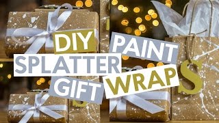 Splatter Paint Gift Wrap [upl. by Wenona483]