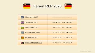 Ferien RLP 2023 [upl. by Sherwynd]