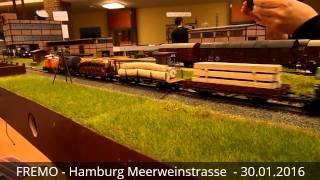 FREMO Hamburg 20160130  Diesel unterwegs [upl. by Radnaxela]