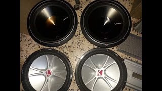 Rockford Fosgate P3 VS KICKER CVR  AMP SOUNDSTREAM TRX2000D [upl. by Anaehr]