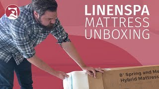 Linenspa Memory Foam Hybrid  Unboxing [upl. by Franek]