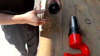 GP893 Air Chipping Hammer  Chisel Install and Operation [upl. by Nova]