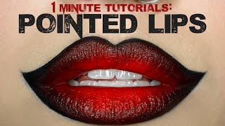 1 Minute Makeup Tutorial Overdrawn Pointed Lips [upl. by Sioux999]