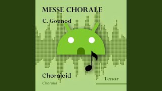 Messe chorale Crucifixus tenor II Voice with metronome [upl. by Glynas]