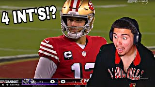 WTF IS BROCK PURDY DOING Ravens DOMINATE Ravens Vs 49ers 2023 Week 16 Highlights Reaction [upl. by Melosa]