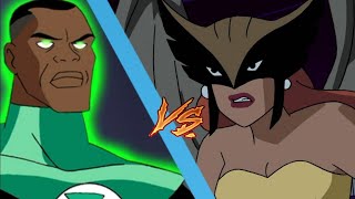 DCU Hawkgirl vs John Stewart [upl. by Eilra167]