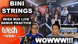 Sisters React to BINI Strings  Wish Bus  Dance Practice THIS IS CRAZY [upl. by Nohtiek]