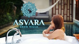 Asvara Villa Ubud Bali Jacuzzi On The Pool [upl. by Gwendolin]