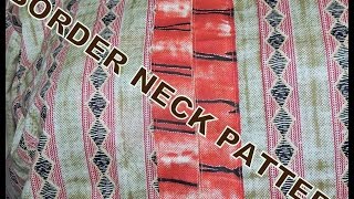 BORDER NECK PATTERN FRONT CUT [upl. by Lletnohs]