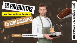 Las 19 preguntas más populares que hacen los clientes a los camareros y cómo responder adecuadamente [upl. by Steffen644]