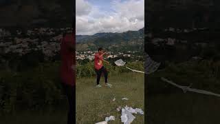 Volando Chichigua Con Mucha Brisa 🌪️👀 chichigua kite kiteflying [upl. by Lahcar432]