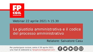 La giustizia amministrativa e il codice del processo amministrativo [upl. by Sitoel754]