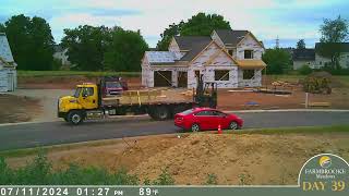 Custom Home Timelapse  Farmbrooke Meadows [upl. by Dolhenty]