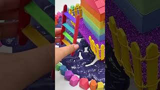 DIY Miniature House 28  How To Build House On River from Kinetic Sand amp Slime  Zic Zic Miniature [upl. by Joed]