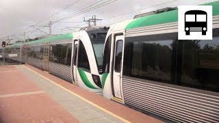 Transperth Trains BSeries EMU Batch One  Departing Rockingham Station 6Car [upl. by Dulla]