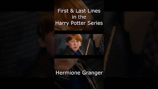 Hermione Granger  First amp Last Lines shorts [upl. by Asilak971]