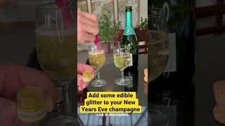 Add edible glitter to champagne newyearseve champagne glitter [upl. by Yendor]