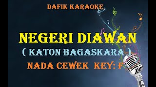 Negeri diAwan  KaraokeKaton Bagaskara Nada Cewek kunci nada F [upl. by Campman228]