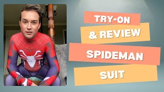 Trying on and Reviewing a Spiderman Suit Cosplay  Fit Comfort and Heroic Vibes [upl. by Terra]