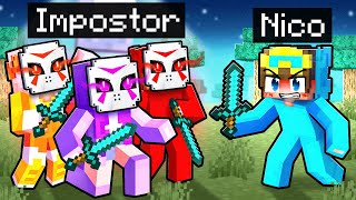 Nico vs IMPOSTOR Friends In Minecraft [upl. by Neehsar]