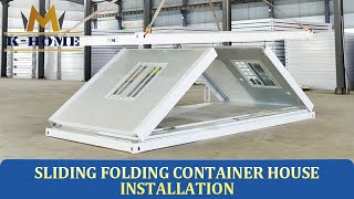 How to install a Folding Flat Pack Container House [upl. by Enida808]