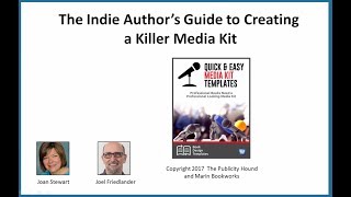 Indie Authors Guide to Creating a Killer Media Kit with Joan Stewart [upl. by See]