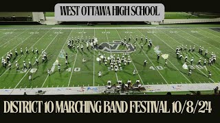 District 10 Marching Band Festival at West Ottawa HS 10824 [upl. by Neetsyrk]