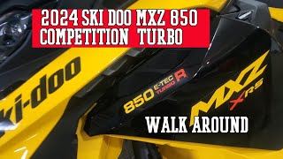 2024 Ski Doo MXZ 850 Competition turbo first look [upl. by Thury575]