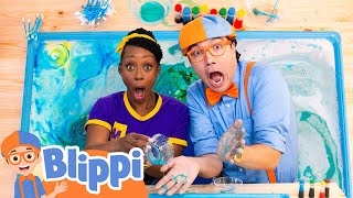 Color Mixing Fun with Blippi  Learn Colors with Milk Experiments  Educational Videos for Kids [upl. by Jovita]