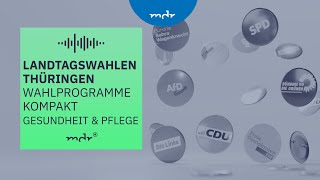 Gesundheit amp Pflege – Was Thüringens Parteien planen  Podcast Wahlprogramme kompakt  MDR [upl. by Wenona593]