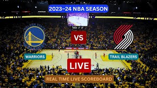 Golden State Warriors Vs Portland Trail Blazers LIVE Score UPDATE Today Basketball 2023 NBA Season [upl. by Blondy]