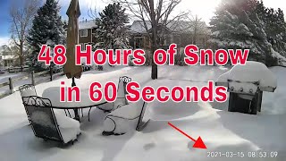 Heavy Snowfall  Colorado Snow Time Lapse [upl. by Rosel]