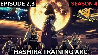 Demon Slayer Season 4 Episode 23 Explained in Hindi  Demon Slayer Hashira training Arc Explained [upl. by Nilak]