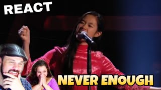 VOCAL COACHES REACT CLAUDIA EMMANUELA SANTOSO  NEVER ENOUGH [upl. by Danila]