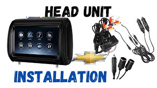 How to Wire and install car dvd head Unit [upl. by Nauqahs]