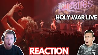 Lovebites  Holy War Live REACTION [upl. by Ammadis]