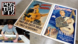 Carlos Gardel Hugo Del Carril  1930s Argentina Poster Fix [upl. by Ardnazxela419]