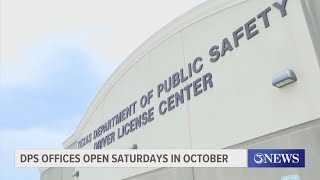 Texas DPS offices open Saturdays in October [upl. by Mohamed576]