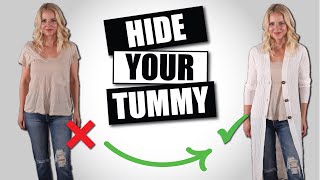 10 Must Know Style Tips to Hide a Tummy WITHOUT Shapewear Dressing Over 40Over 50 [upl. by Steinke]