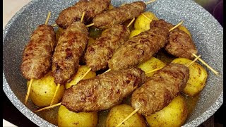 ОБАЛДЕННО ВКУСНО👍ЛЮЛЯ КЕБАБ НА СКОВОРОДЕ [upl. by Esojnauj]