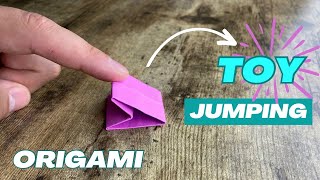 JUMPING TOY ORIGAMI TUTORIAL ANTISTRESS PAPER CRAFT  DIY ORIGAMI JUMPING ARROWHEAD TOY  PAPER TOYS [upl. by Acinoev961]